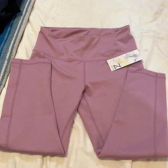 NWT Z by Zella High Waist Daily Crop Pink Chateau size Medium - Picture 4 of 6